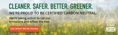 WE'RE PROUD TO BE CERTIFIED CARBON NEUTRAL