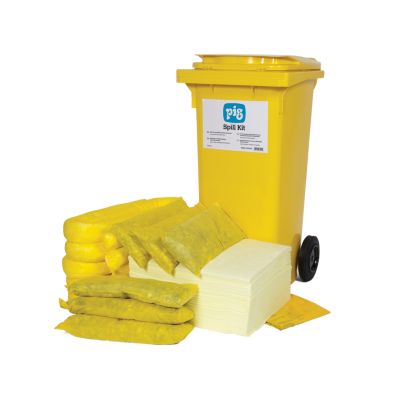 PIG® Essentials Wheeled Container Chemical Spill Kit