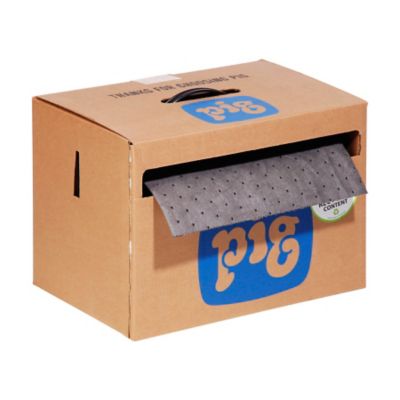 New Pig 150-ft Roll of PIG Mat for Garage - Oil Absorbent Pads for Garage  Floor - 30-in W x 150-ft L Roll - Absorbs Up to 20 gal - Ideal for
