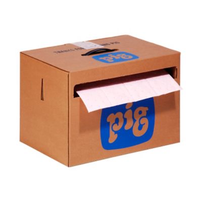 PIG® Rip-&-Fit® HazMat Chemical Absorbent Mat Roll in Dispenser Box