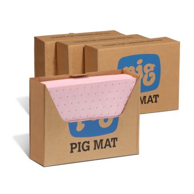 PIG® HazMat Chemical Absorbent Mat Pad in Lab Bench Box® Dispenser