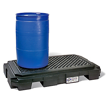 PIG® Heavy-Duty 2-Drum Poly Spill Containment Pallet