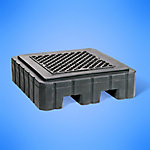 PIG® Heavy-Duty 1-Drum Poly Spill Containment Pallet