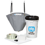 PIG® Oil Pipe Leak Diverter Bucket Kit with Absorbents
